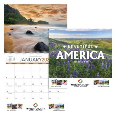 Beautiful America Calendar Drop Add