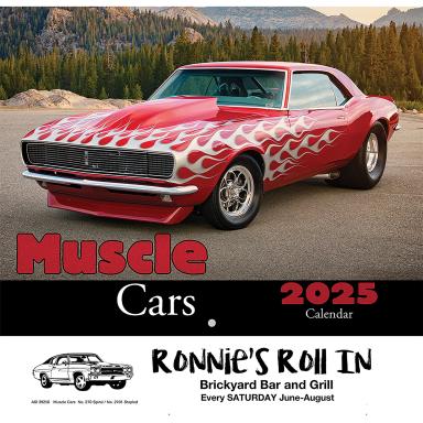 Muscle Cars Wall Calendar - Stapled