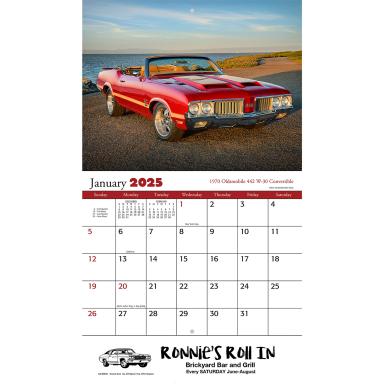 Muscle Cars Wall Calendar - Stapled