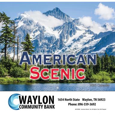 American Scenic Stapled Calendar