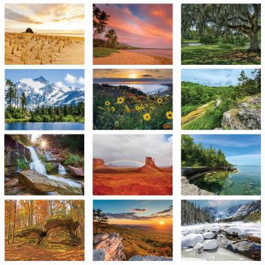 American Scenic Stapled Calendar