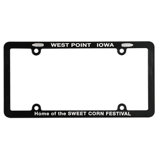 Screened Full View License Plate Frame with Four Holes