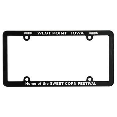 Screened Full View License Plate Frame with Four Holes