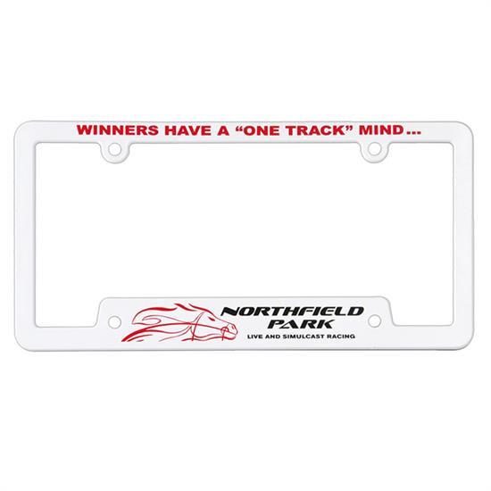 Corner View License Plate Frame with 4 Holes