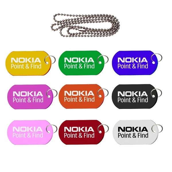 Dog Tag on Bead Chain