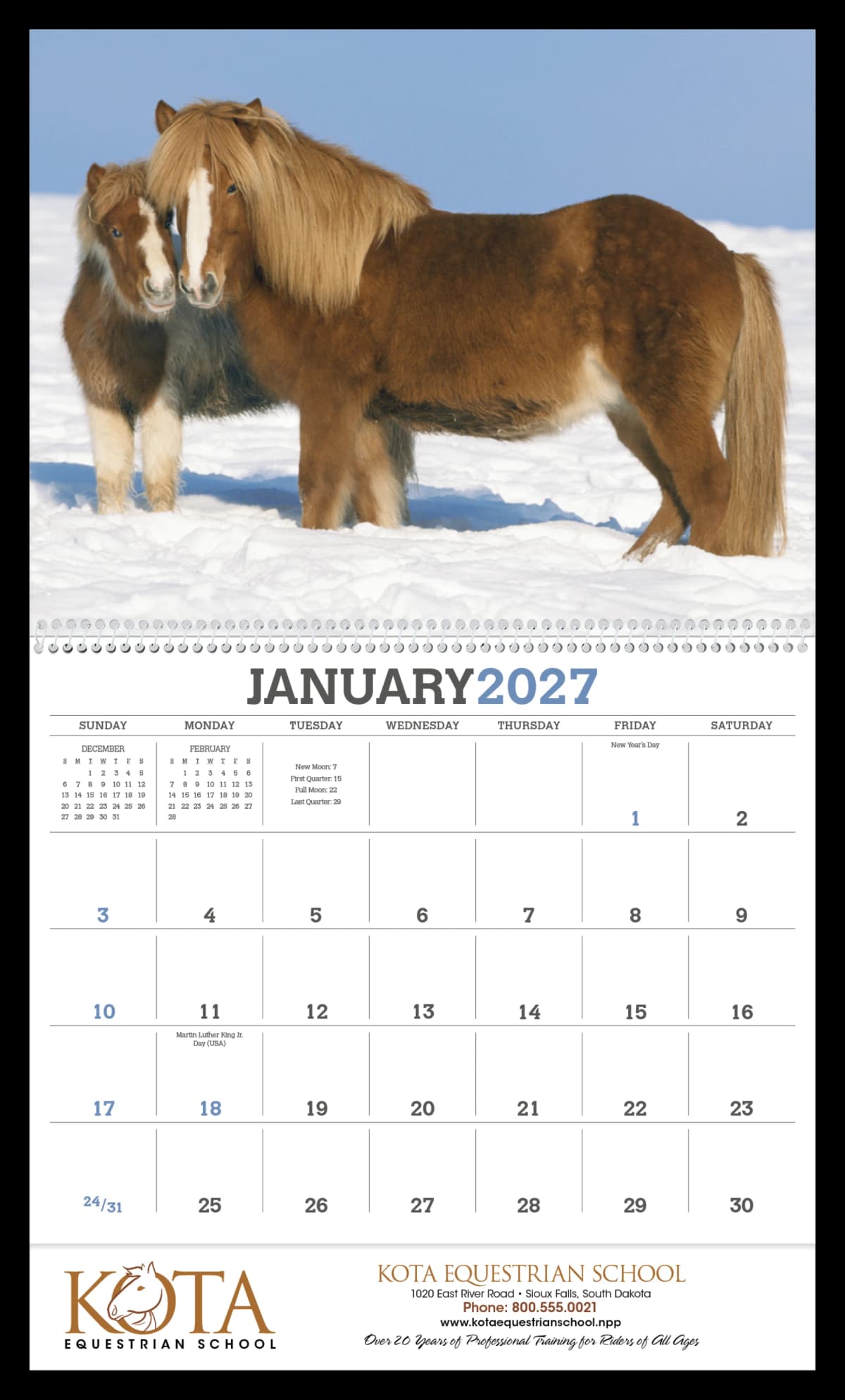 Horses Calendar