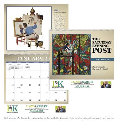 Saturday Evening Post-Norman Rockwell Calendar