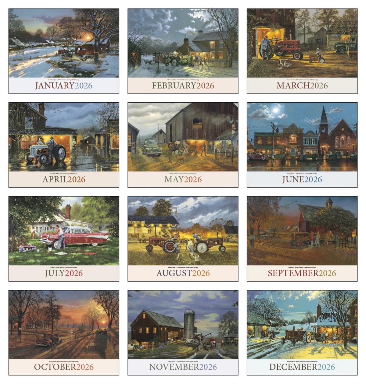 Country Memories  Calendar