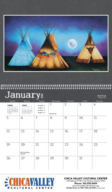 Native American Art Calendar