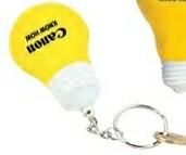 Light Bulb Key Chain Stress Toy