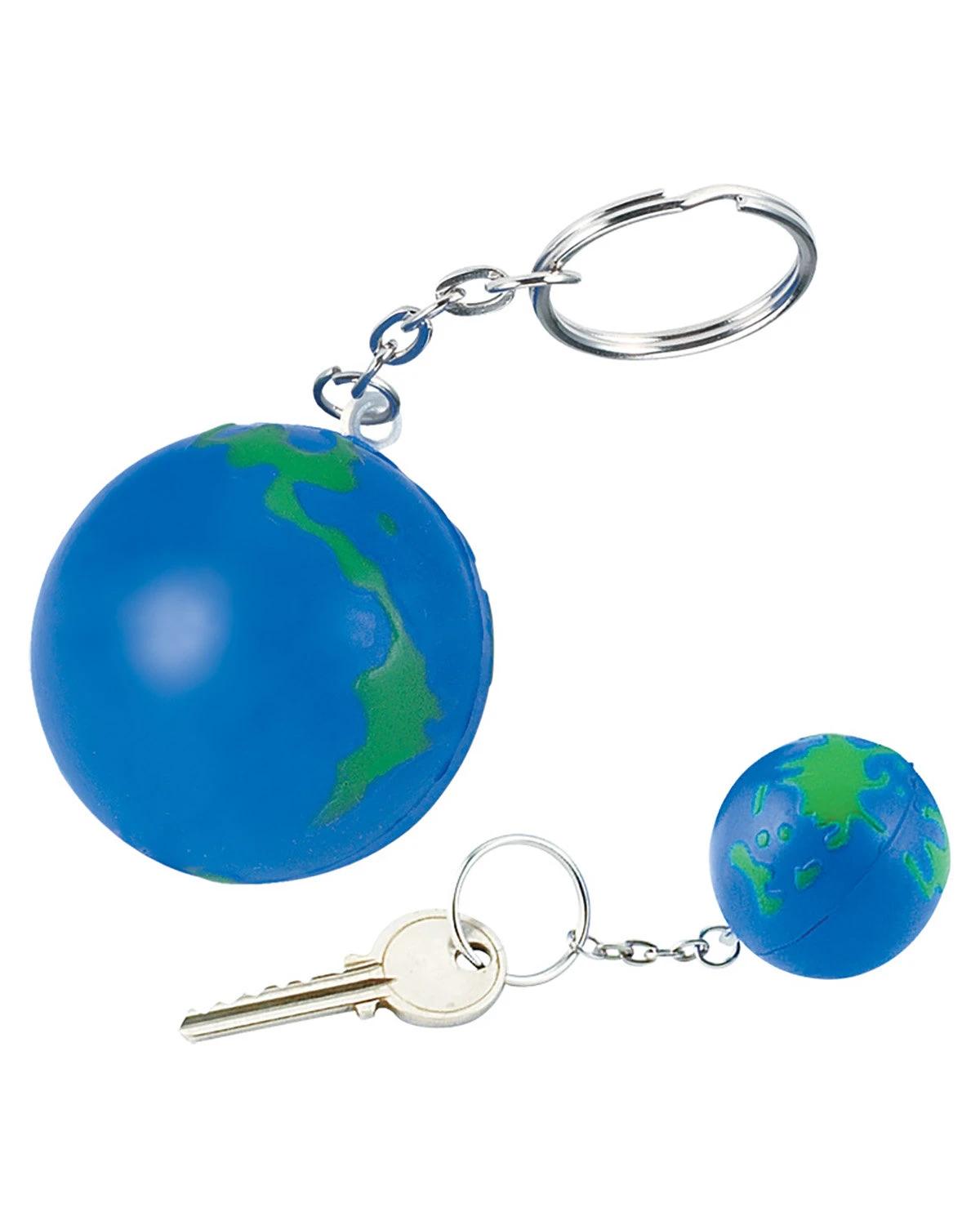 Globe Squeeze Ball Key Chain