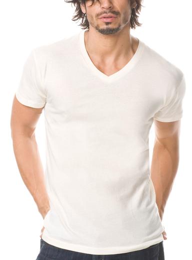 Next Level Fitted V-Neck Cotton Tee