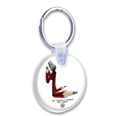1 3/8" Round Budget Domed Keytag