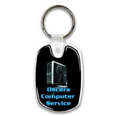 Oval Budget Domed Keytag