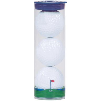 3 Ball Clear Tube w/ Wilson Ultra Distance Golf Balls
