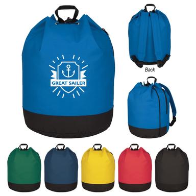 BUCKET BAG DRAWSTRING BACKPACK (Embroidered))