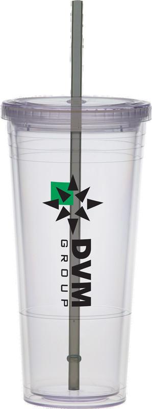 24 oz. Carnival Cup Collection w/ Smoke Straw