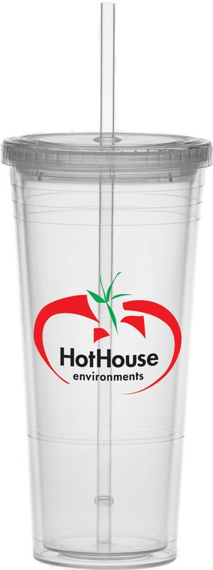 24 oz. Carnival Cup Collection w/ Clear Straw
