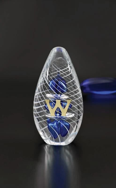 Glacier Swirl Art Glass