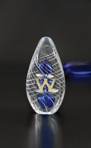 Glacier Swirl Art Glass