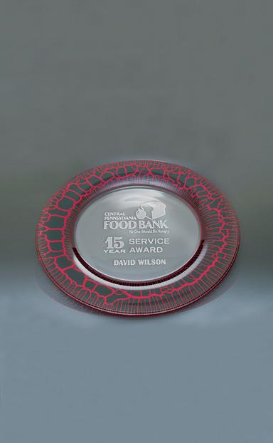 Small Red Leopard Plate