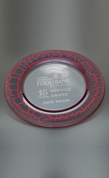 Medium Red Leopard Plate