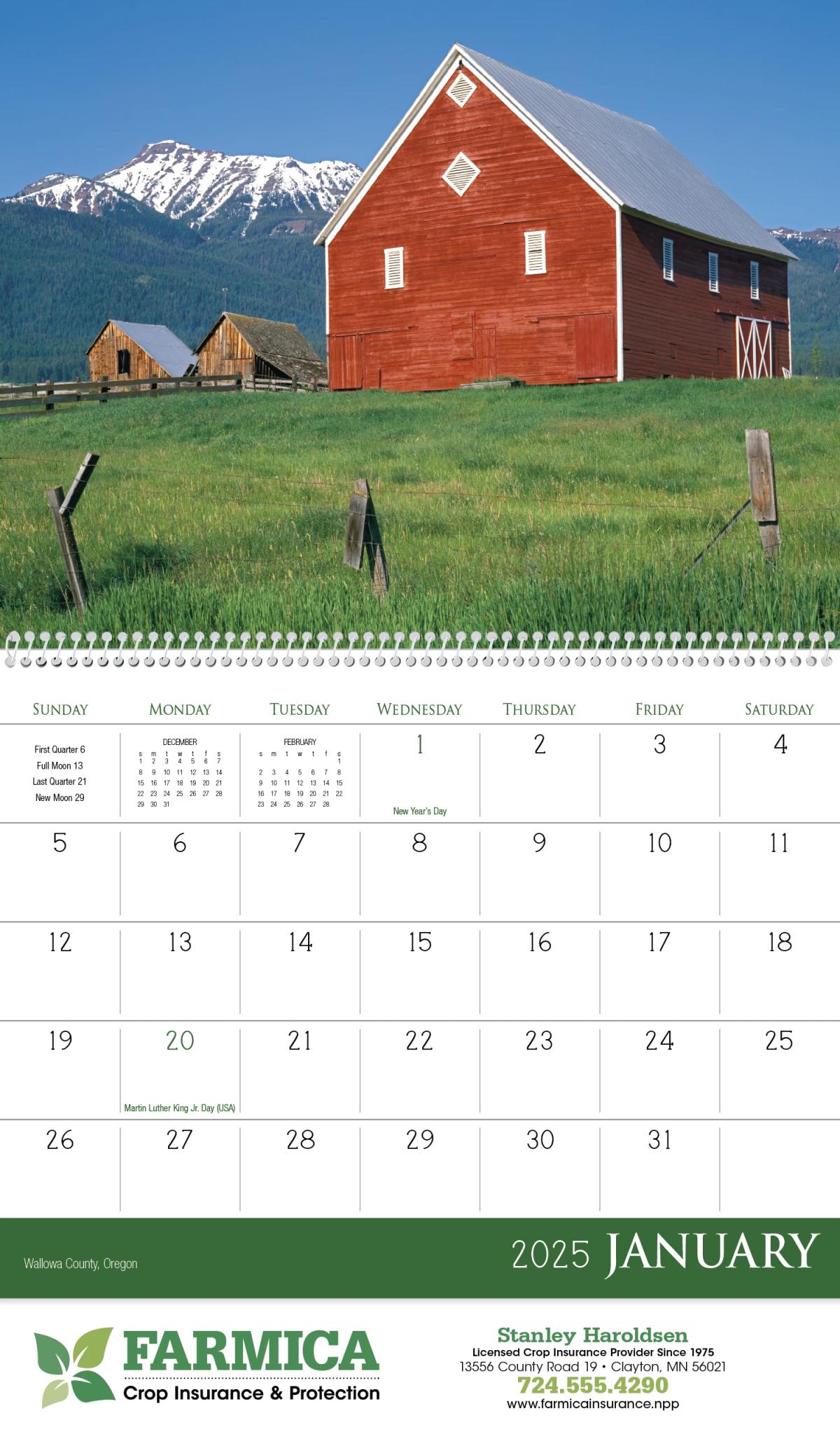 Barns Calendar