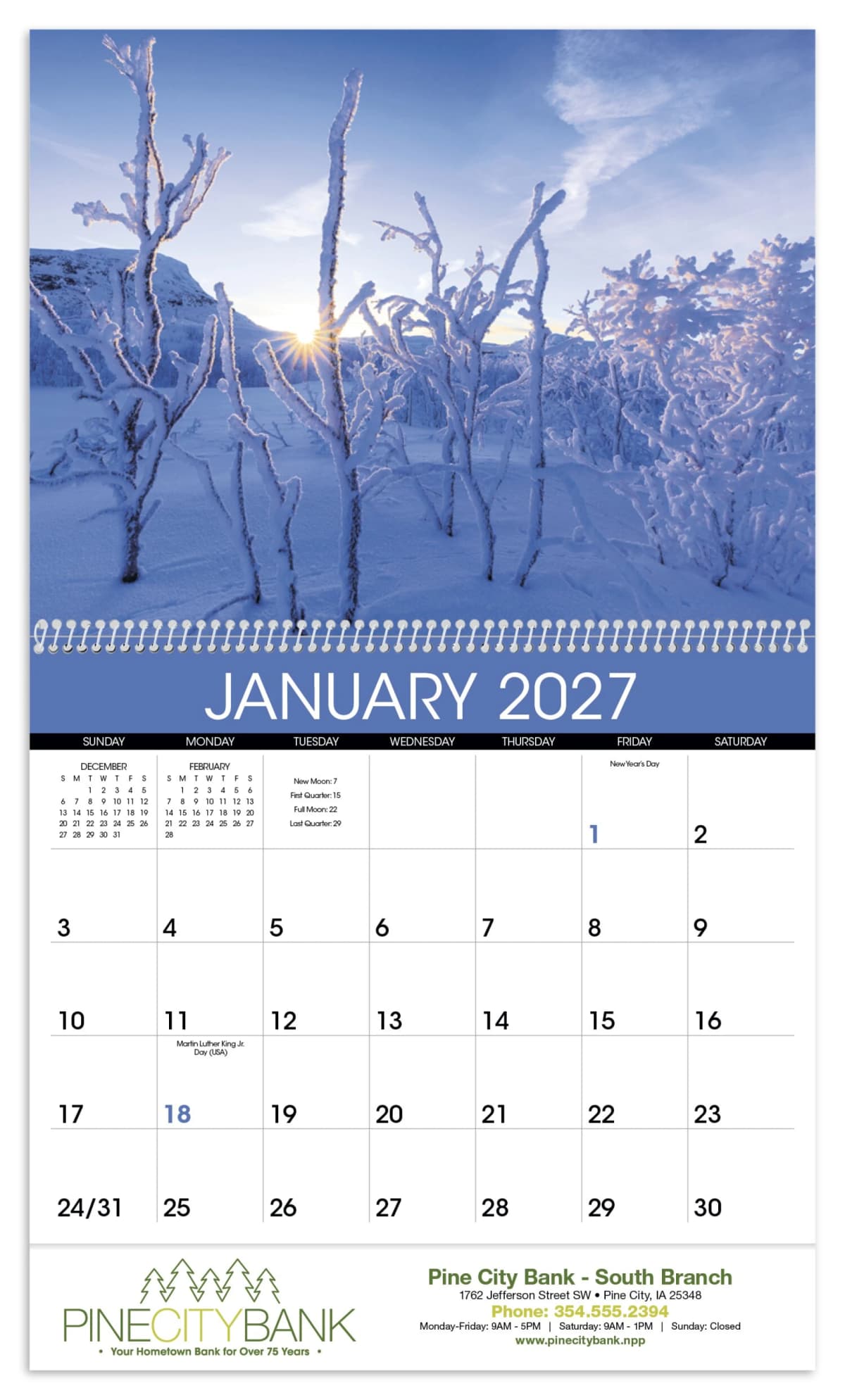 Sunsets Calendar