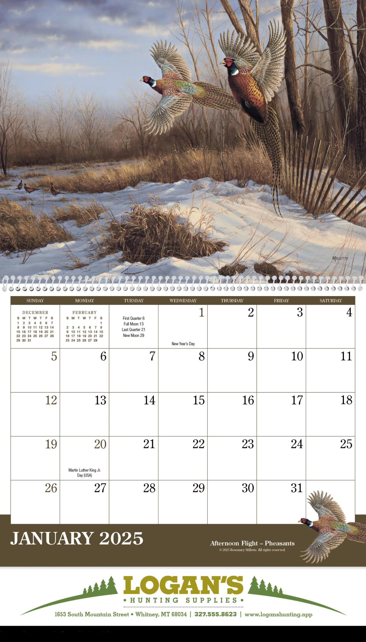 Wildlife Art Calendar