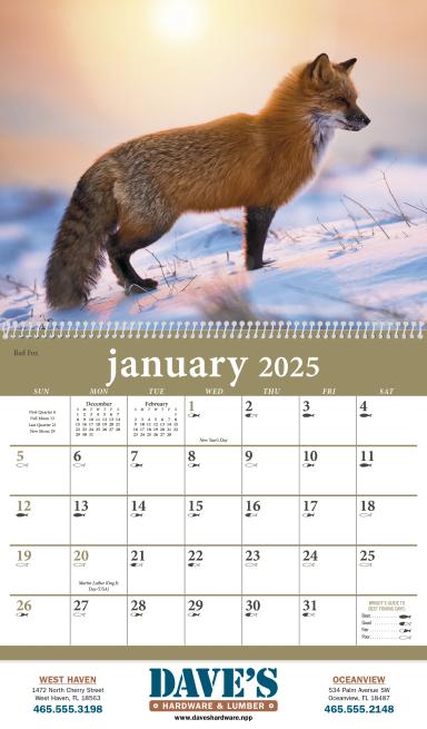 North American Wildlife Calendar
