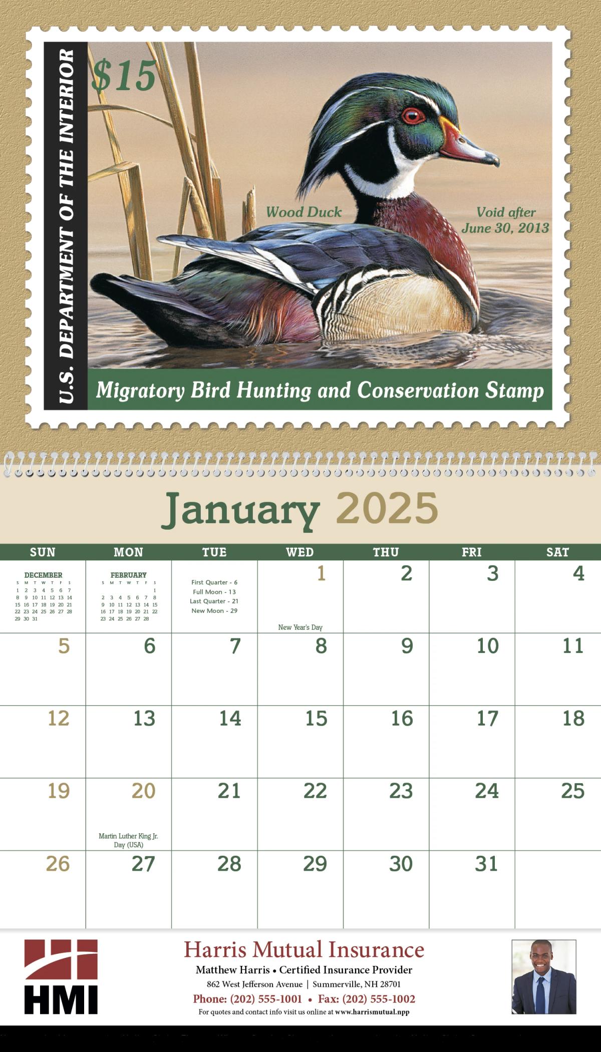 Duck Stamp Calendar