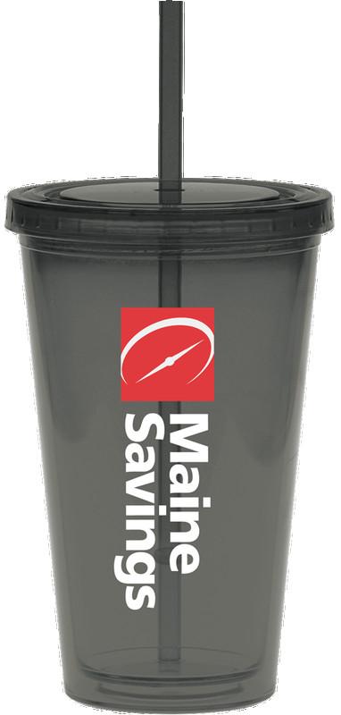 20 oz. Color Carnival Cup w/ Smoke Straw