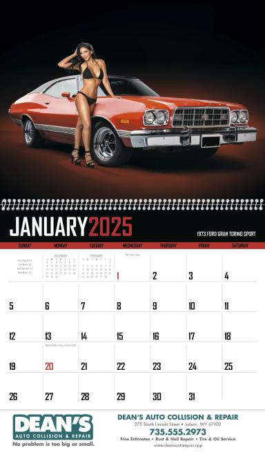 American Muscle Calendar