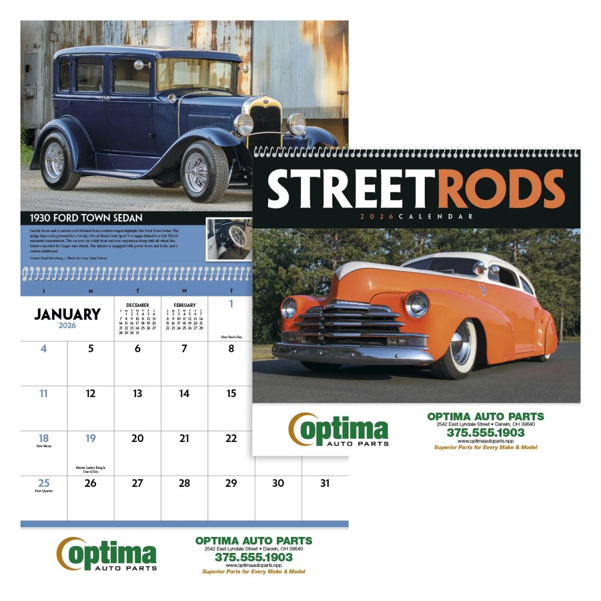 Street Rods Calendar  Hal's Auto Parts