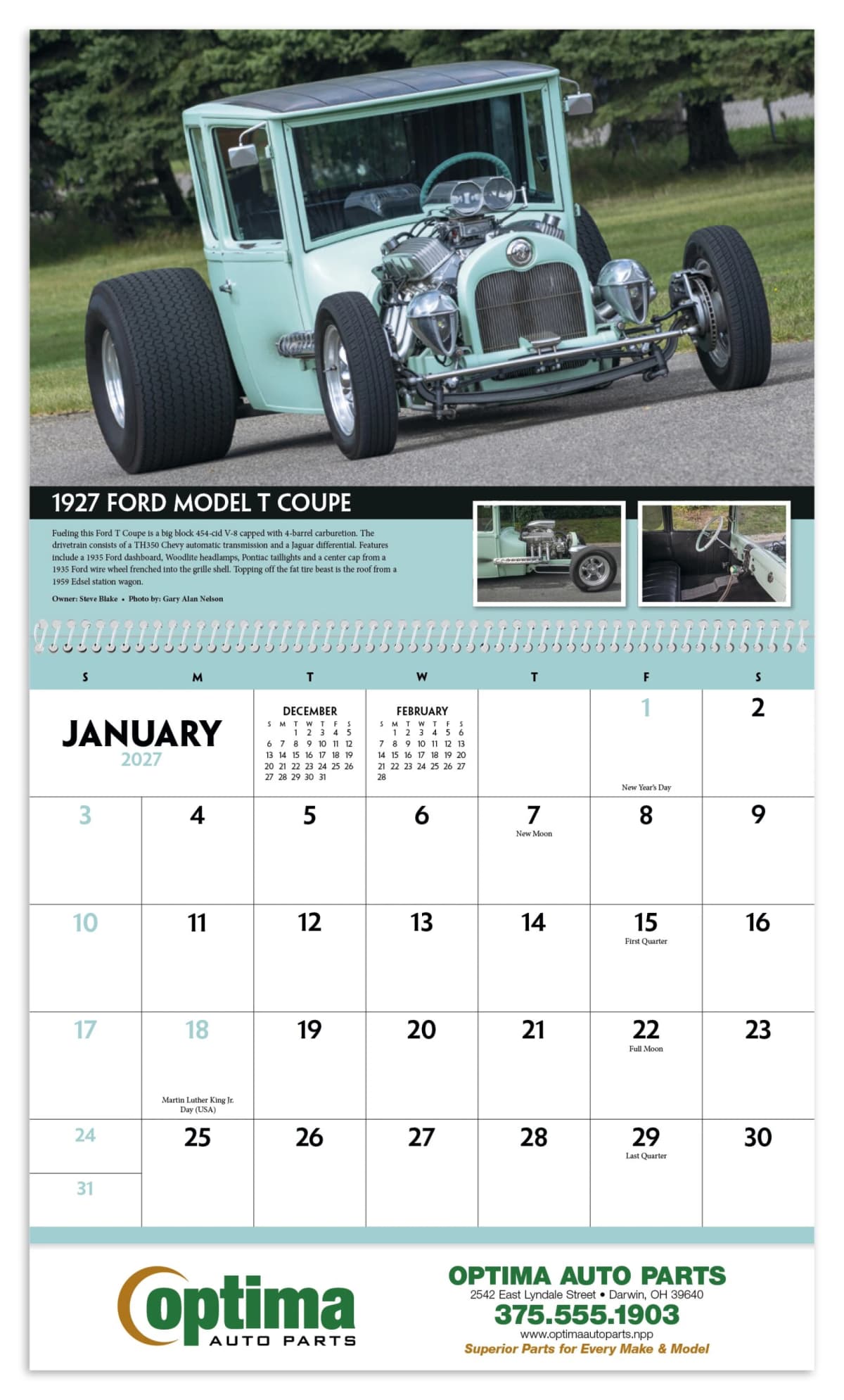 Street Rods Calendar  Hal's Auto Parts