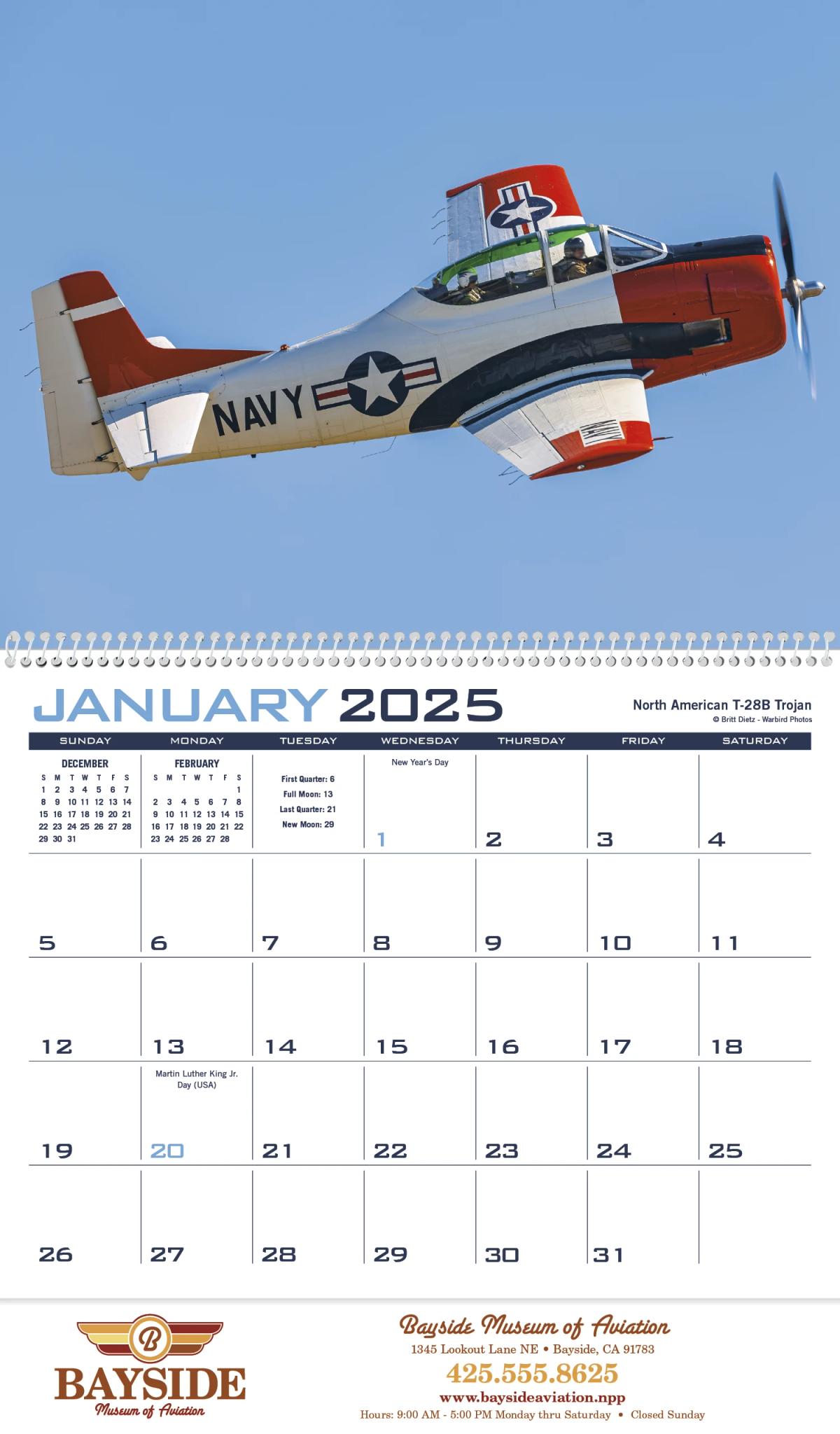 Planes Calendar