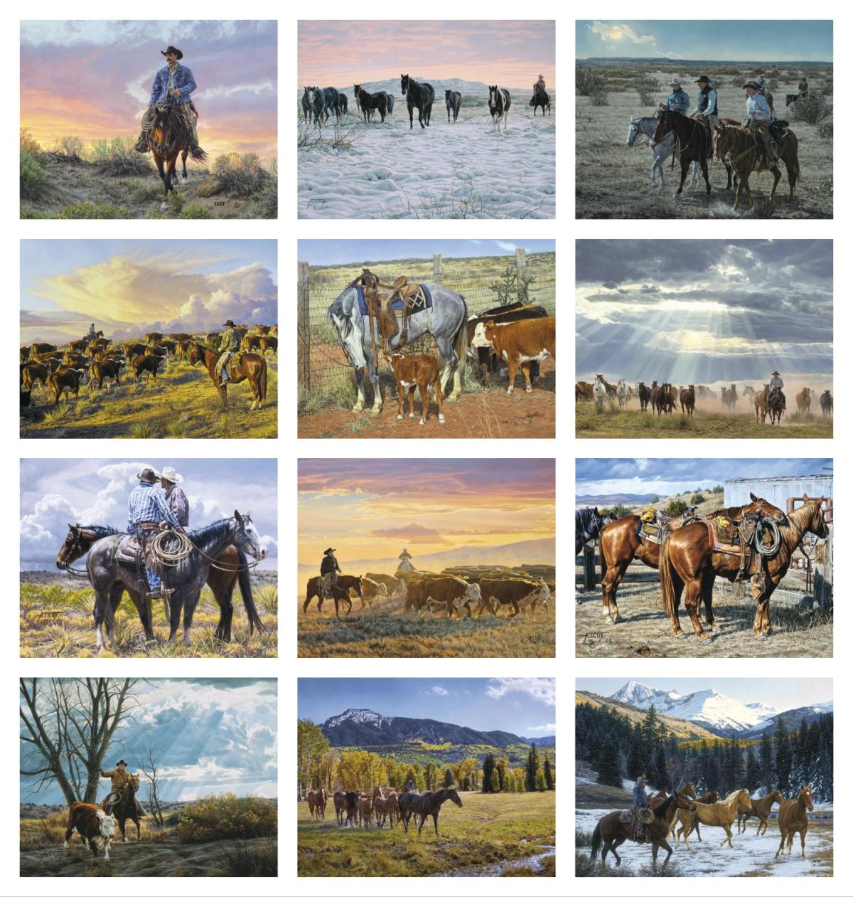 American West by Tim Cox  Calendar