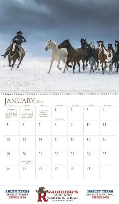 Visions of the West 16 Month Calendar