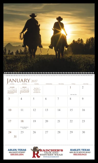 Visions of the West 16 Month Calendar