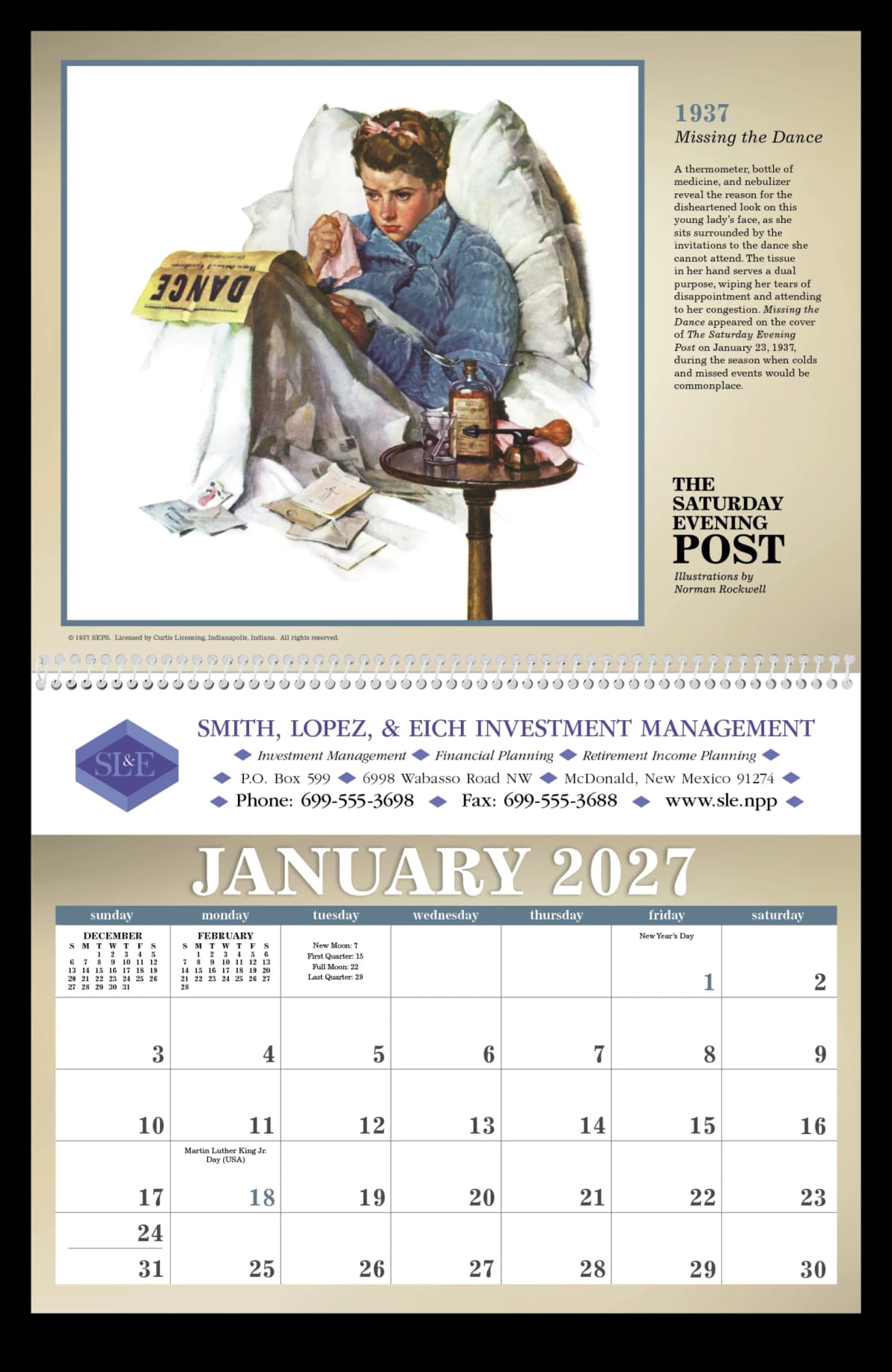 The Saturday Evening Post Calendar