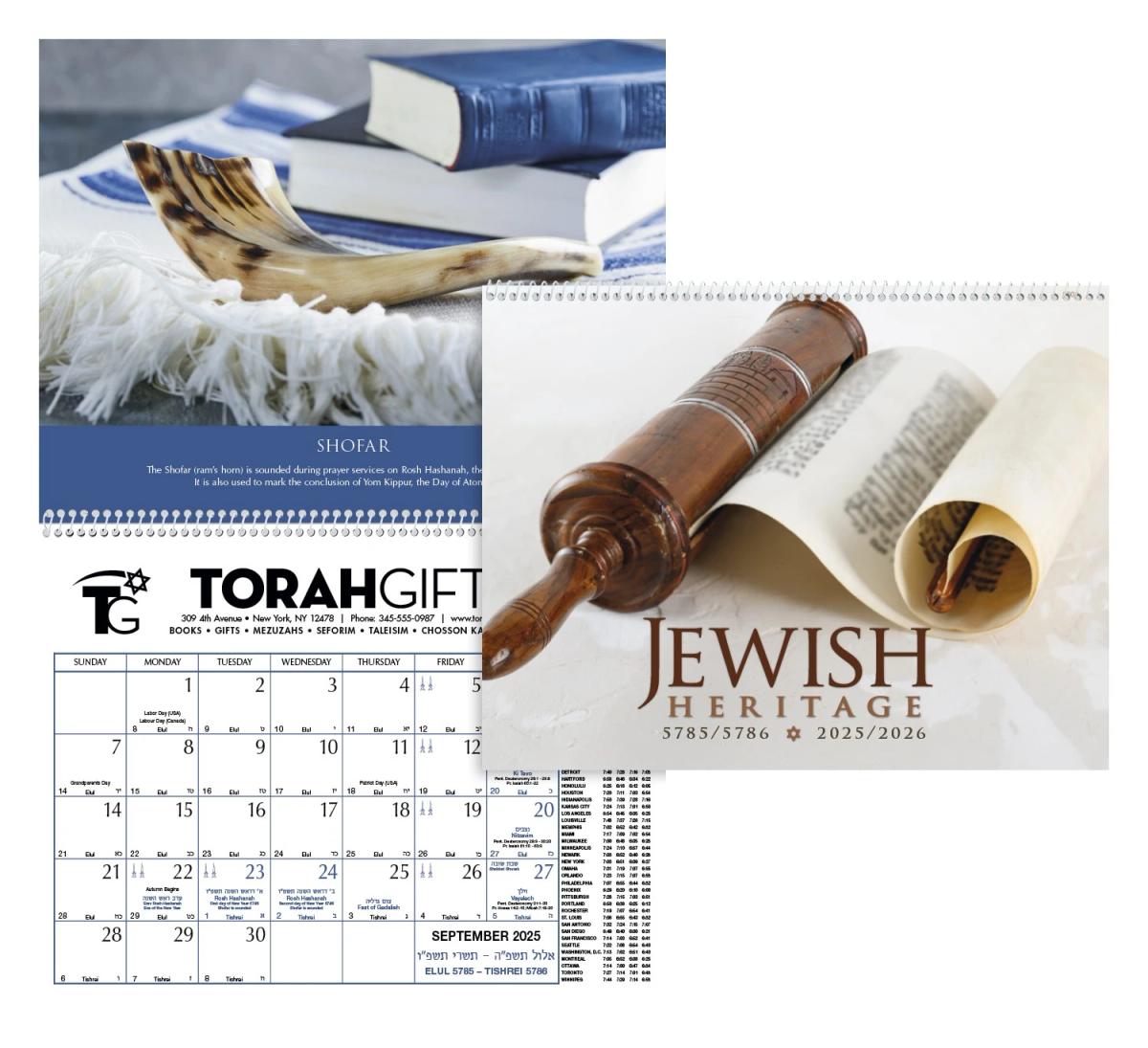 Jewish Heritage Calendar