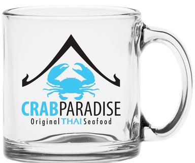 13 oz. Clear Glass Coffee Mug