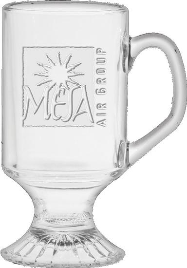 10 oz. Irish Coffee Mug - Deep Etched
