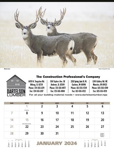 North American Wildlife Calendar