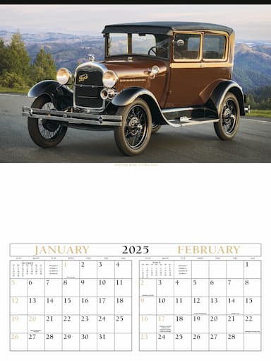Antique Cars Calendar