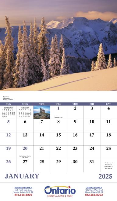 Canadian Scenic Calendar