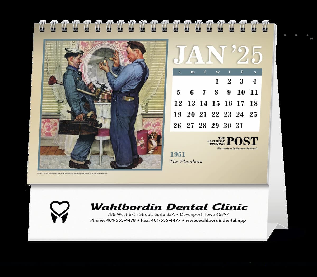 The Saturday Evening Post Large Desk Calendar