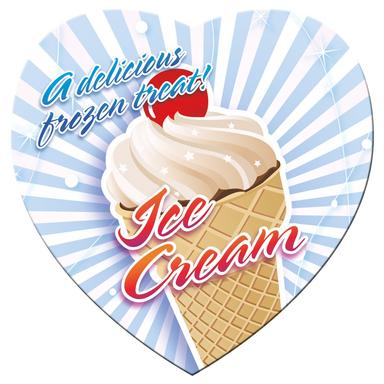 3" W x 3" H Stock Heart Magnet