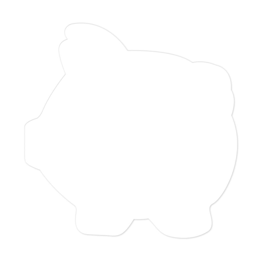 20 Mil Medium Stock Piggy Bank Magnet