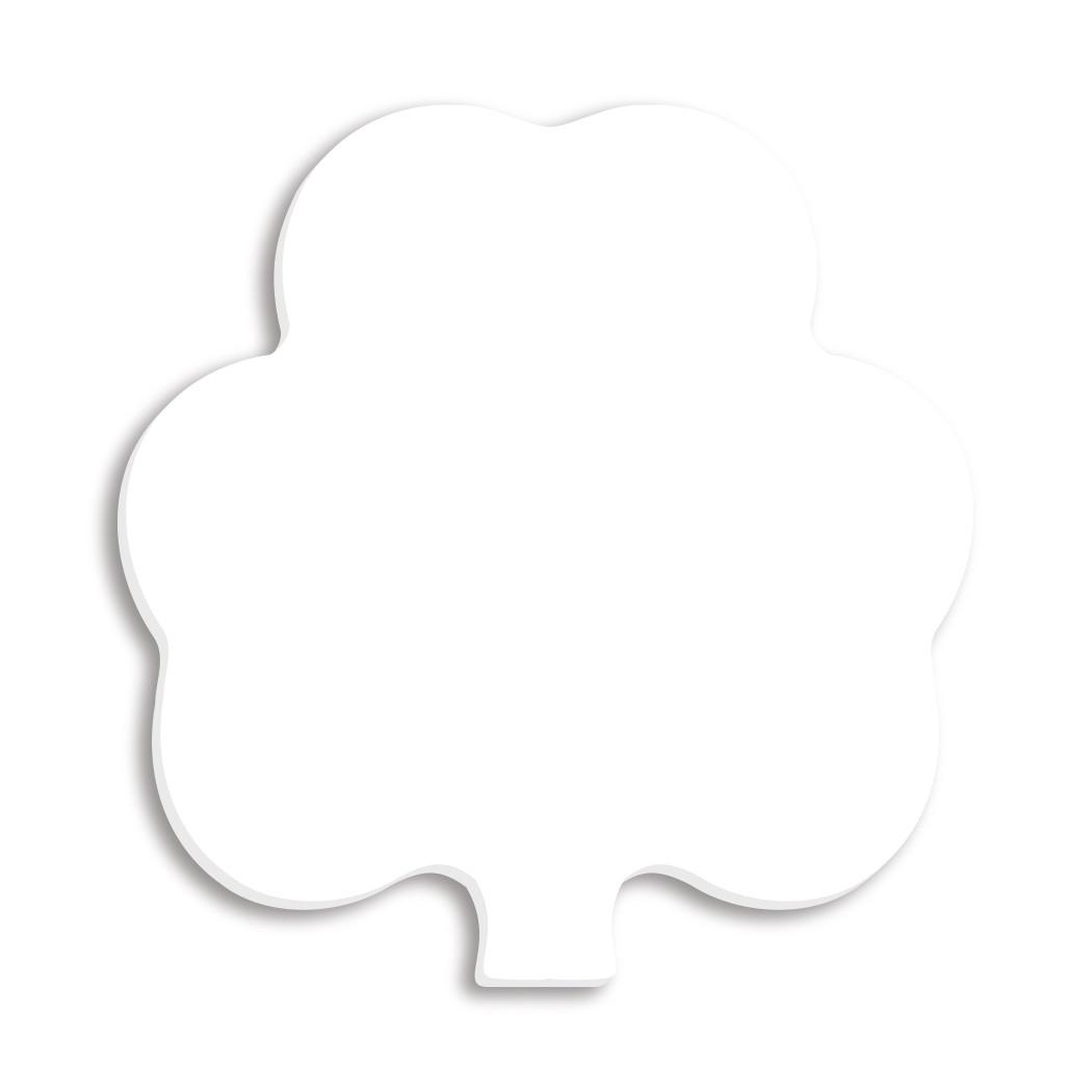 BIC 3"x3" Adhesive Die Cut 25 Sheet Notepad (Shamrock)